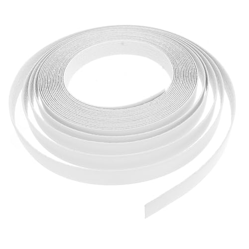 FONDOTIN Selbstklebendes Kantenband mit Starkem Schmelzkleber PVC Eckenleiste für Möbelrestaurierung Weiße Endleiste für Küchen und Schrankkanten Einfach zu Schneiden und Anzubringen von FONDOTIN
