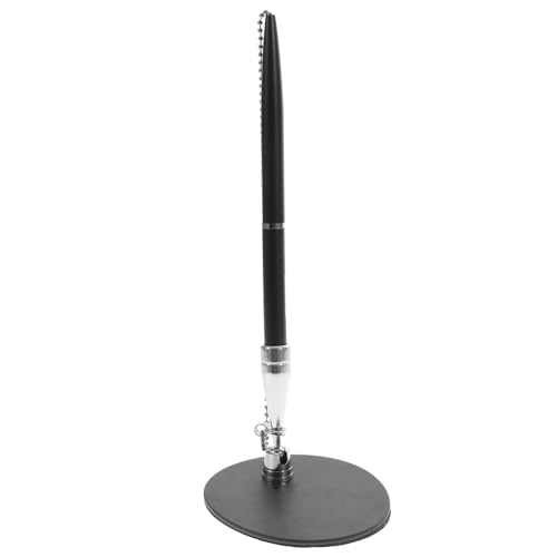 FONDOTIN Signierstift für Büro und Hotel Multifunktionaler Schreibstift mit Vertikalem Ständer Abnehmbar und Nachfüllbar Stilvolles Design für Bankschalter und Unterschriften Schwarzer von FONDOTIN
