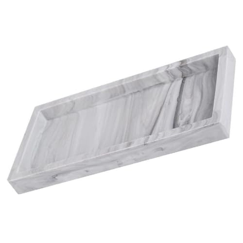 FONDOTIN Silikon Aufbewahrungstablett Im Marmor-Design Vielfältiger Organizer Für Badezimmer Küche Und Wohnzimmer Große Kapazität Pflegeleicht Sicher Und Elegant Für Kosmetik Schmuck von FONDOTIN