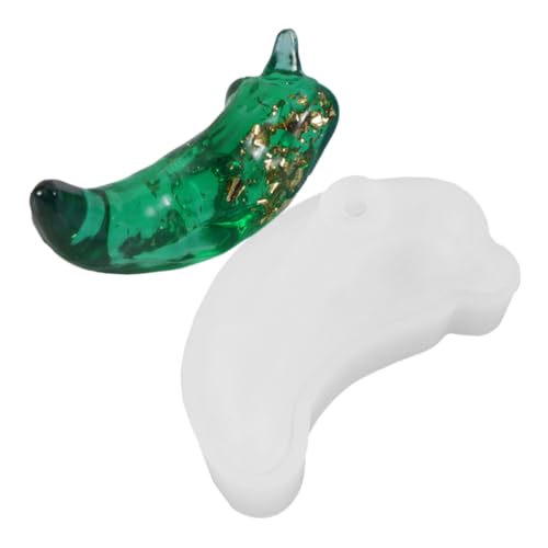 FONDOTIN Silikonform Chili DIY Gießform für Epoxidharz Tischdekoration Flexibles Geruchsfreies Silikonform Präzise Chili Form für Bastelornamente und Kreative Deko FONDOTIN Silikonform Chili DIY Gießform für Epoxidharz Tischdekoration Flexibles Geruchsfreies Silikonform Präzise Chili Form für Bastelornamente und Kreative Deko von FONDOTIN