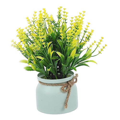 FONDOTIN Künstliche Bonsai-Pflanze Im Topf Dekorative Kunstpflanze Aus Kunststoff Für Balkon Büro Und Wohnraum Pflegeleichtes Accessoire Für Pflanzenliebhaber von FONDOTIN