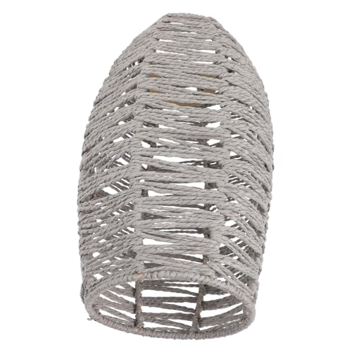 FONDOTIN Simulierter Rattan Lampenschirm Deckenleuchte Wäschekorb Design Natürliches Geflecht Vintage Stil Für Wohnzimmer Schlafzimmer Esszimmer von FONDOTIN