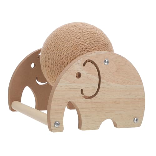 FONDOTIN Sisalball Zum Kratzen Für Katzen Hohles Design Mit Sisalmaterial Für Krallenpflege Stabiler Standfuß Für Indoor-Unterhaltung Geeignet Als Katzenspielzeug Und Dekoration von FONDOTIN
