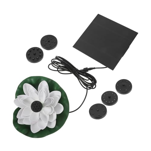 FONDOTIN Solarbetriebener Gartenbrunnen Lotusblüte mit Vogelbad Wetterfester Solarbrunnen für Teich Terrasse und Balkon Dekoratives Wasserspiel zur Vogelanziehung im Außenbereich FONDOTIN Solarbetriebener Gartenbrunnen Lotusblüte mit Vogelbad Wetterfester Solarbrunnen für Teich Terrasse und Balkon Dekoratives Wasserspiel zur Vogelanziehung im Außenbereich von FONDOTIN