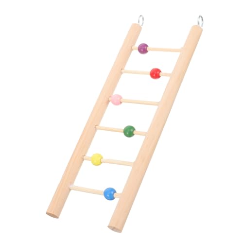 FONDOTIN Vogelleiter Aus Holz Für Papageien Und Wellensittiche Kletterspielzeug Für Kleine Vögel Installieren Für Käfige Lang Mit Sprossen Sicher Und Praktisch von FONDOTIN