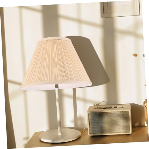 FONDOTIN Stilvoller Stoff Lampenschirm mit Falten Schlichter Lampenschirm für Steh Wandleuchten Cremefarbener Gewebter Lichtschutz für Schlafzimmer und Wohnzimmer FONDOTIN Stilvoller Stoff Lampenschirm mit Falten Schlichter Lampenschirm für Steh Wandleuchten Cremefarbener Gewebter Lichtschutz für Schlafzimmer und Wohnzimmer von FONDOTIN