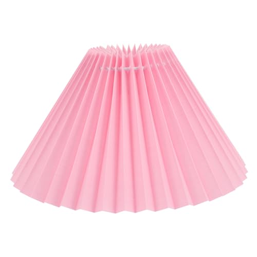 FONDOTIN Stoff Lampenschirm Hängend Falten Design Wohnzimmer Deckenleuchte Ersatz Lampenschirm für Esszimmer Schlafzimmer Flur Rosa FONDOTIN Stoff Lampenschirm Hängend Falten Design Wohnzimmer Deckenleuchte Ersatz Lampenschirm für Esszimmer Schlafzimmer Flur Rosa von FONDOTIN