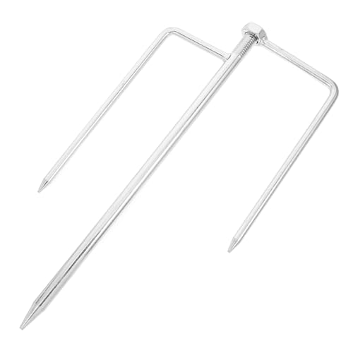 FONDOTIN Regenschirm-bodenanker Für Den Außenbereich Terrassenschirmanker Metall Grasschirmständer Stabiler Spike 27 cm von FONDOTIN