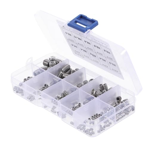 FONDOTIN Teiliges Set Edelstahl Innen sechskant Gewindestifte Sortiment Rostfreie Vollgewindeschrauben mit Hoher Härte für Türgriffe Wasserhähne Leuchten und Präzise Reparaturen im FONDOTIN Teiliges Set Edelstahl Innen sechskant Gewindestifte Sortiment Rostfreie Vollgewindeschrauben mit Hoher Härte für Türgriffe Wasserhähne Leuchten und Präzise Reparaturen im von FONDOTIN
