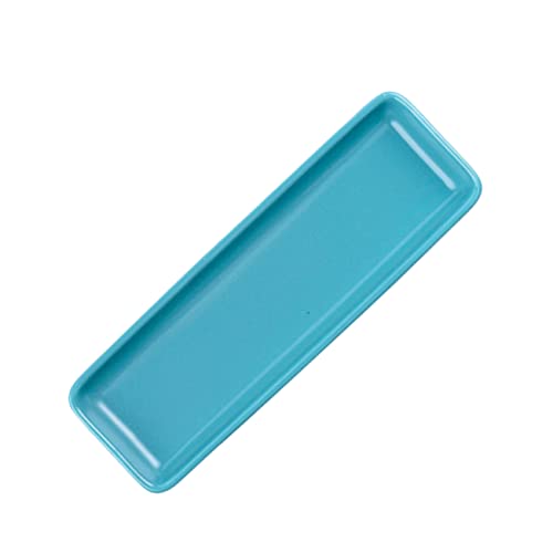 FONDOTIN Teller-sushi Essenstablett Keramik-tablett Platte Fach Serviertablett Essgeschirr Geteiltes Serviertablett Mit Deckel Wurstbrett Gericht Geschirr Servieren Lustige Teller Blue von FONDOTIN