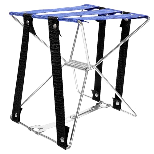 FONDOTIN Tragbarer Klappbarer Campinghocker mit Verstärktem Metallgestell Kompakter Faltbarer Outdoor Stuhl für Angeln Wandern Pediküre und Vielseitige Nutzung Platzsparend und Robust Blau FONDOTIN Tragbarer Klappbarer Campinghocker mit Verstärktem Metallgestell Kompakter Faltbarer Outdoor Stuhl für Angeln Wandern Pediküre und Vielseitige Nutzung Platzsparend und Robust Blau von FONDOTIN