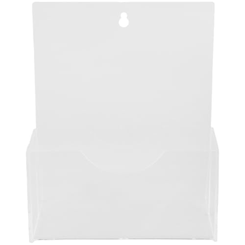 FONDOTIN Transparenter Acryl Display Stand Multifunktionaler Broschürenhalter Magazinhalter Schreibtisch Organizer für Prospekte Dokumente Flyer in Büro Zuhause von FONDOTIN