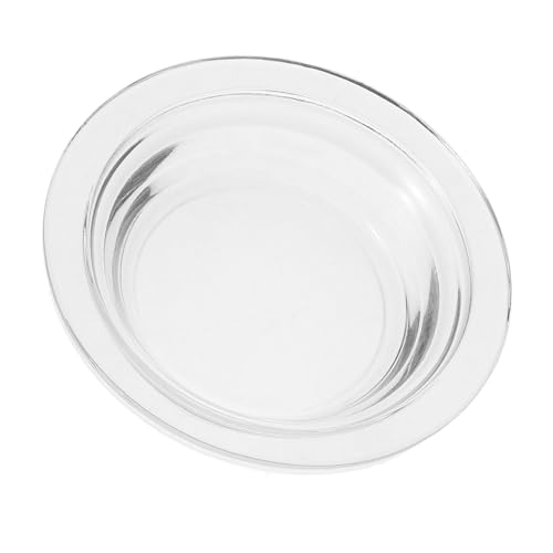 FONDOTIN Transparentes Glas Wachswärmer Tablett Hitzebeständige Aromatherapie Wachsschale Langlebige Kerzenwärmer Platte Schützende Wachsschmelzliner Stilvolles Ersatz Glaszubehör für von FONDOTIN