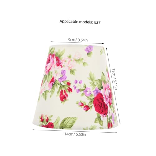 FONDOTIN Universeller Lampenschirm aus Floralem Lampenbezug für Tisch Wandleuchten Einfache Installation Langlebiges Material Geeignet für Schlafzimmer und Haushalt von FONDOTIN