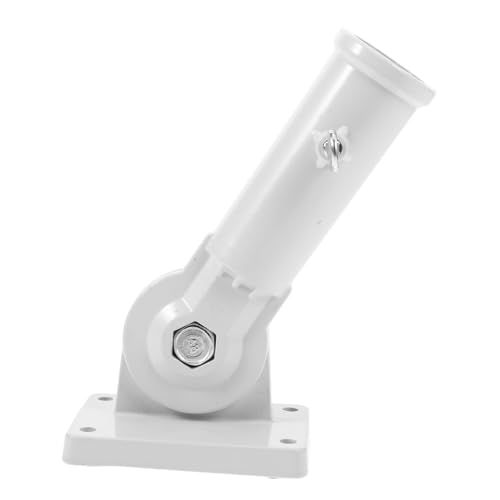 FONDOTIN Verstellbare Wandhalterung aus Metall für Fahnenmast Wetterfester Garten flaggenhalter Drehbarer Robuster Fahnenmastständer Einfache Wandmontage für Innen Außenbereich von FONDOTIN