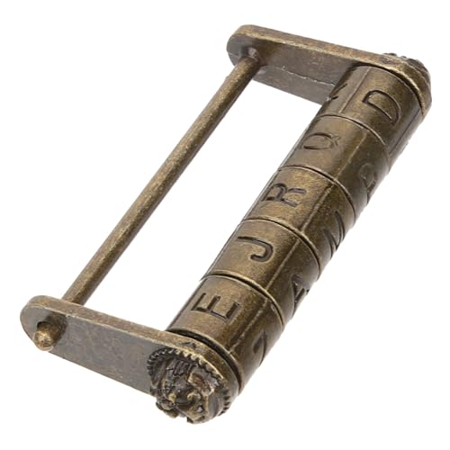 FONDOTIN Vintage Chinesisches Zahlenschloss aus Robuster Zinklegierung Retro Stil Wortschloss mit Einzigartigem Design Tragbar und Rostfrei für Dekoration und von FONDOTIN