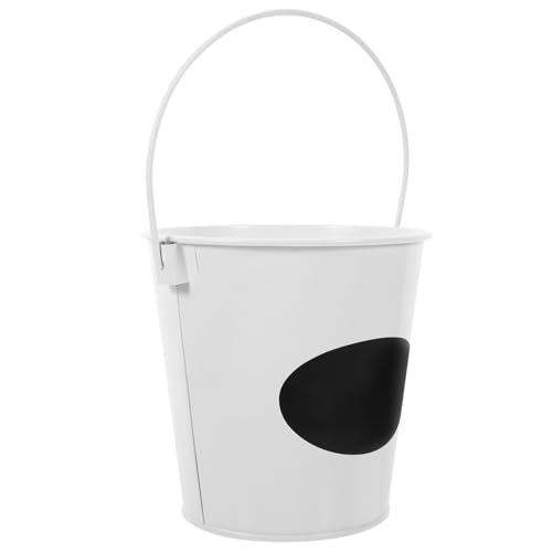 FONDOTIN Vintage Mini Mülleimer mit Tafeldesign Robuster Tischabfalleimer für Büro Schlafzimmer und Wohnzimmer Kleiner Behälter für Müll Praktischer Schreibtisch Papierkorb von FONDOTIN