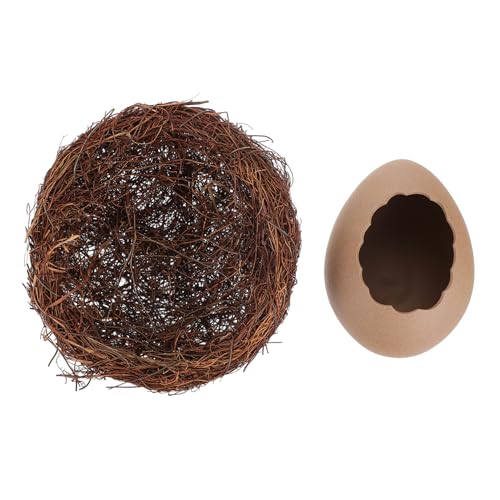 FONDOTIN Vogel Nest Blumentopf Großes Einzigartiges Eier Design Langlebiger Dekorativer Übertopf für Innenräume Wie Sims Balkon Wohnzimmer Originelles FONDOTIN Vogel Nest Blumentopf Großes Einzigartiges Eier Design Langlebiger Dekorativer Übertopf für Innenräume Wie Sims Balkon Wohnzimmer Originelles von FONDOTIN