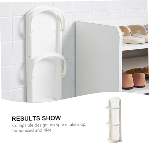 FONDOTIN Wandmontierter Regenschirmständer aus Platzsparender Wandhalter für Regenschirme Weißer Schirmständer für Eingangsbereich für Zuhause Büro und Hotel von FONDOTIN