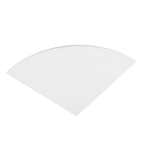 FONDOTIN Wandregal Dreieck Weiß Wandmontiertes Eckregal Fan Form Wand Ecke Aufbewahrung Halter Küchen Schlafzimmer Bad Büro Organizer von FONDOTIN
