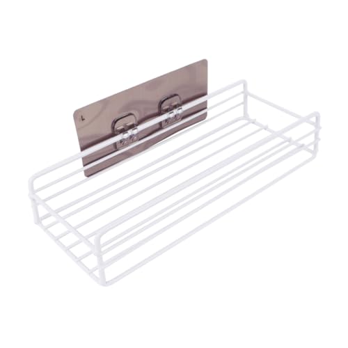 FONDOTIN Wandregal Weiß Hohlraum Design Robust Küchen und Badezimmer Aufbewahrung Halter Großes Fassungsvermögen Platzsparend Für Nassräume Toiletten Organizer von FONDOTIN