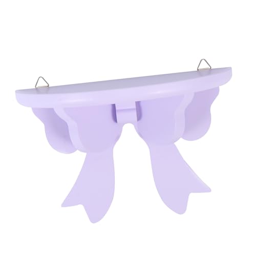 FONDOTIN Wandregal in Schleifenform aus Langlebigem Material Dekoratives Aufbewahrungsregal für Mädchenzimmer Wandmontage Platzsparend Robust Deko und Organisationsregal von FONDOTIN