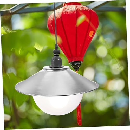FONDOTIN Wasserdichter Edelstahl Lampenschirm Durchmesser Outdoor Lampenschirm für Straßenlaternen Robustes Wetterfestes Design für Pendelleuchten und Außenbeleuchtung von FONDOTIN