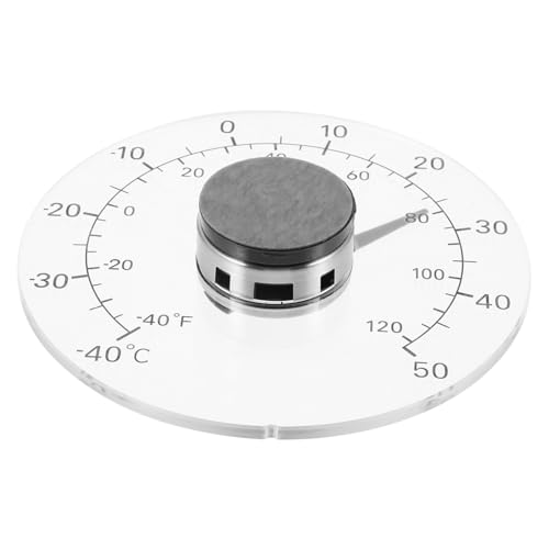 FONDOTIN Wasserdichtes Fenster-thermometer mit Klebedesign Robustes Raum Außenthermometer für Garage Gewächshaus Büro und Garten Genaue Temperaturanzeige Einfache Ablesung Vielseitig von FONDOTIN