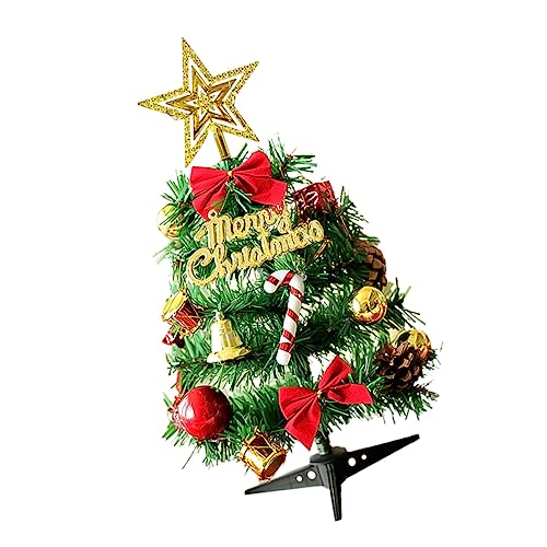 FONDOTIN 1 Satz 30cm Weihnachtspaket weihnachtsdeko Weihnachtsbaum Mini-Baum Krippendekoration LED-Dekor heim Ornament Weihnachtsschmuck Weihnachten schmücken einstellen Dekorationen PVC von FONDOTIN