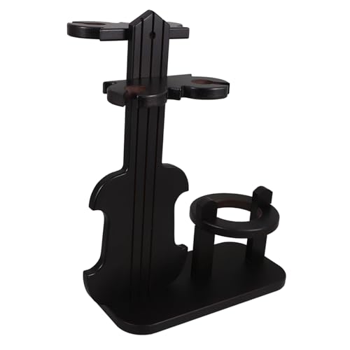FONDOTIN Weinflaschenregal Im Retro-Stil in Violinenform Ständer Aus Holz Für Die Arbeitsplatte Weinregal Weinaufbewahrung Organizer von FONDOTIN