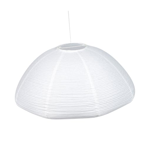 FONDOTIN Weißer Papierlampenschirm Deckenleuchte Ersatzschirm Langlebig Vielseitig Einsetzbar Stilvoll für Wohnzimmer und Zuhause Einfache Montage von FONDOTIN