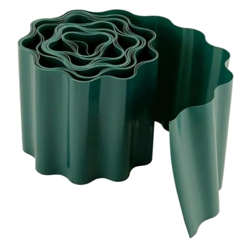 FONDOTIN Wellenförmiger Gartenzaun Lang Flexible Kunststoff Beeteinfassung Wetterfest Gartendeko für Rasenkante Multifunktionale Beetbegrenzung von FONDOTIN