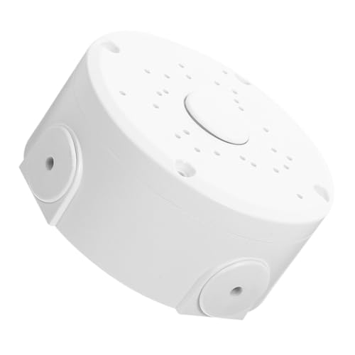 FONDOTIN Wetterfeste Runde Abzweigdose für Außenbereich Kabelschützende Monitoranschlussbox Wetterfeste Kabelverbindung Wetterbeständige Kabelverteilerdose für Überwachungssysteme von FONDOTIN