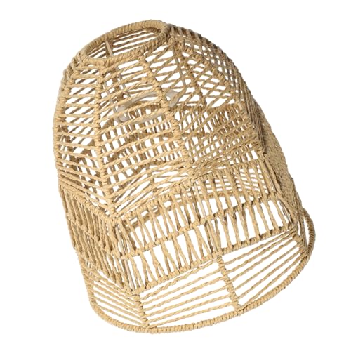 FONDOTIN Wiederverwendbarer Geflochtener Lampenschirm aus Papierseil Vintage Stil Dekorative Pendelleuchte Geeignet für Wohnzimmer Restaurant Hotel und Heimdekoration FONDOTIN Wiederverwendbarer Geflochtener Lampenschirm aus Papierseil Vintage Stil Dekorative Pendelleuchte Geeignet für Wohnzimmer Restaurant Hotel und Heimdekoration von FONDOTIN