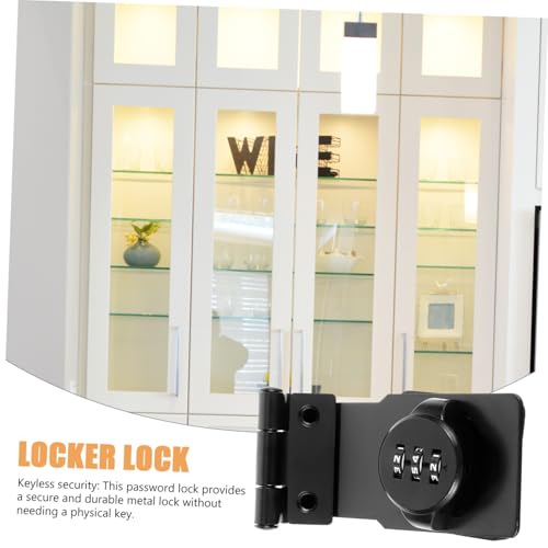 FONDOTIN Zahlenschloss ohne Schlüssel Drehverschluss aus Kratzfestem Zinklegierung Kindersichere Kombinationssperre für Schränke Aufbewahrungsschließfächer Links Rechts Montierbar FONDOTIN Zahlenschloss ohne Schlüssel Drehverschluss aus Kratzfestem Zinklegierung Kindersichere Kombinationssperre für Schränke Aufbewahrungsschließfächer Links Rechts Montierbar von FONDOTIN