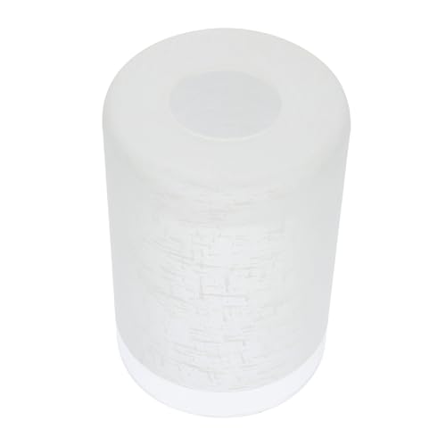 FONDOTIN Zylindrischer Lampenschirm aus Frosted Glas Ersatzglas für Pendellampe Milchig Weiß Lochdurchmesser Geeignet für Deckenleuchte und Kronleuchter Einfach zu Montieren von FONDOTIN