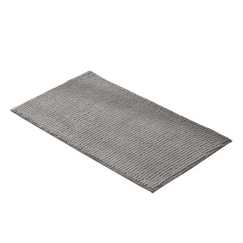 FONDOTIN rutschfeste Badematte aus Weichem Chenille Saugfähiger Badezimmerteppich Waschbarer Fußvorleger Wasserabsorbierend Geeignet für Badezimmer Wc und Eingangsbereich Hellgrau FONDOTIN rutschfeste Badematte aus Weichem Chenille Saugfähiger Badezimmerteppich Waschbarer Fußvorleger Wasserabsorbierend Geeignet für Badezimmer Wc und Eingangsbereich Hellgrau von FONDOTIN