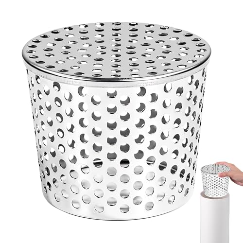 Dachrinnen Laubschutz, Regenrinnen Laubschutz Aus Edelstahl, Regenrinnen Ablauf Fallrohrfilter, Dachrinnen Fallrohr Laubfang, Laubschutzgitter Für Garten Fallrohre Abflüsse Flachdachablauf (85-100mm) von FONDUO