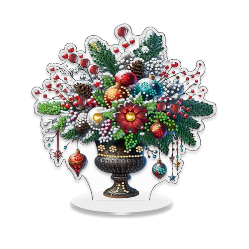 Diamond Painting Tischdeko Weihnachten Diamant Painting Winter Weihnachtshaus DIY Diamantmalerei Weihnachtsdeko Tisch Bilder Diamant Malerei Aufsteller Weihnachten Deko Innen Für Kinder Erwachsene (B) von FONDUO