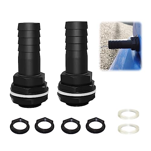 FONDUO IBC Tank Verbinder Set 2 Stecker 4 Gewindeschnallen Für Regentonne Wassertanks Wasserspeicher Bewässerungssysteme Komplettset von FONDUO