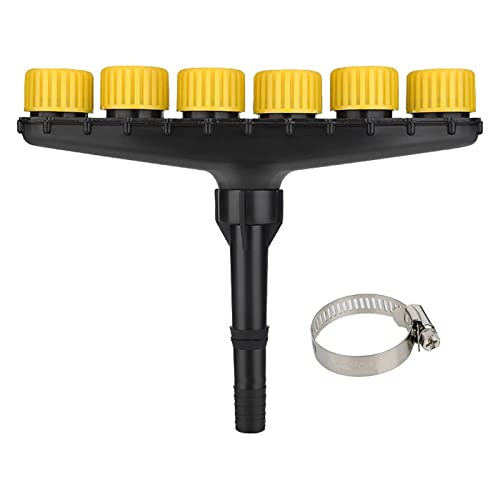 FONDUO Mehrkopf-Sprinkler Bewässerungssystem Mit 4/5/6 Düsen 1-Zoll 1 2-Zoll Schnittstelle Einstellbarer Rasensprenger Für Garten Terrasse Hof Bewässerung Rasenflächen (A) von FONDUO