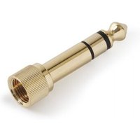Adapter Klinke 3,5mm auf Klinke 6,3mm Stereo mit Goldgewinde von FONESTAR