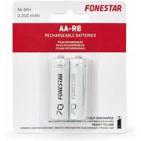 Batterie R06 Aa 1,2v 2200ma Nimh (2 Stück) F-2200aa von FONESTAR