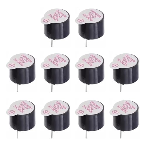 10 STÜCKE FONGKNOX Summer DC 3 V Elektronischer Summer Aktiver Summer Alarm Elektromagnetischer Piepser Magnetischer langer Dauerton Alarmwecker Rot von FONGKNOX