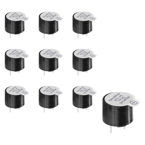 10 Stück FONGKNOX Summer DC 5 V Elektronischer Summer Aktiver Summer Alarm Elektromagnetischer Piepser Magnetischer langer Dauerton Alarmrufer Blau von FONGKNOX
