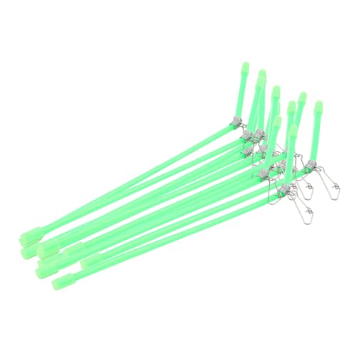 FONGKNOX 15-teiliges Anti-Tangle-Boom-Set mit Wirbel, Anti-Tangle-Boom-Set zum Angeln, grüner Anti-Tangle-Feeder mit Wirbel, Anti-Tangle-Boom zum Karpfenangeln von FONGKNOX