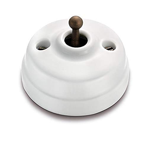 Fontini - Dimmbarer Schalter 10 A 250 V Porzellan Patine Pack von FONTINI