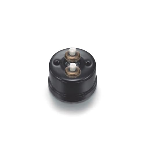 Fontini Garby Doppeltaster Garby, 10 A, 250 V, Porzellan, schwarz von FONTINI