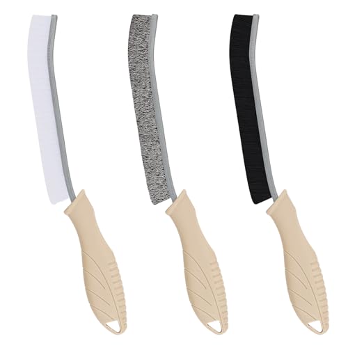 FOOGWEE 3 Stück Fugenbürste Bad Hart Bürsten Set - Drahtbürste Nylonbürste Hartborsten-eckenreinigungsbürste - Multifunktionsbürste zur Reinigung Rost Staub Schimmel und Mehltau in Ritzen und Ecken FOOGWEE 3 Stück Fugenbürste Bad Hart Bürsten Set - Drahtbürste Nylonbürste Hartborsten-eckenreinigungsbürste - Multifunktionsbürste zur Reinigung Rost Staub Schimmel und Mehltau in Ritzen und Ecken von FOOGWEE
