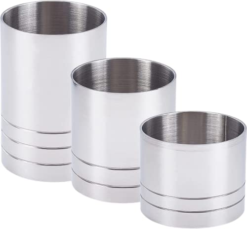 3er Set Edelstahl 25/35/50ml Cocktail Jigger Spirit Measure Cup Shot Measure Dual Measuring Cup for Bar Party Wine Cocktail Drink Shaker Shaker von FOOLS ALIBAI